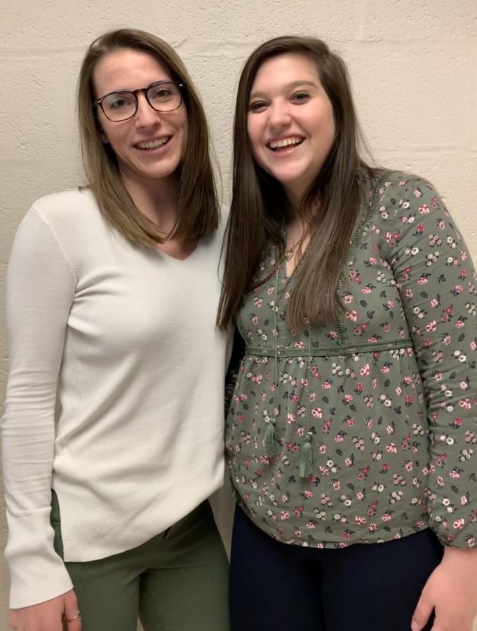 (Left to Right) Juniors Jenifer Lantz and Caitlyn Miller were able to learn about teaching techniques for future use thanks to Students for Service.