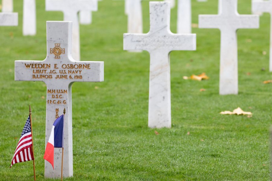 Aisne-Marne American Cemetery in France is home to American soldiers who passed away during WWI. Trump reportedly skipped visiting the cemetery saying those who were buried here were “suckers.”