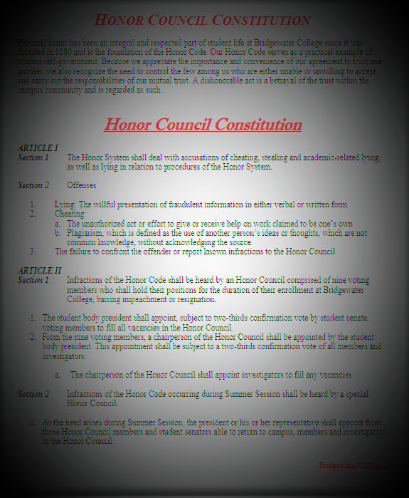 honor council constitution