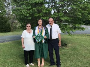 Emily with grandparents
