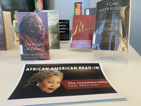 African American Read-in for Black History Month in the BC Forrer Learning Commons.