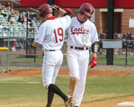 Senior Jacob Grabeel (left) and Junior Hunter Clever (right) - Bridgewater College Men's Baseball Team