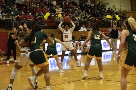 The women’s game was close throughout