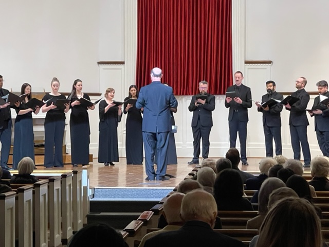 The group Cathedra performed “Miserere Mei” on Friday, March 25 conducted by Michael McCarthy.
