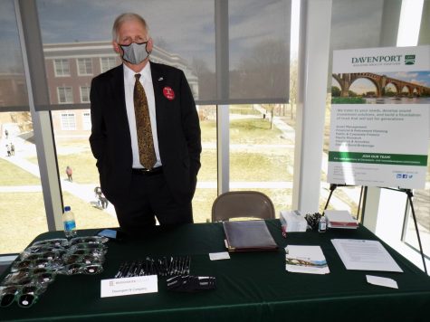 Several of the recruiters present were BC alumni – including Holly Crocket who represented Davenport & Company.