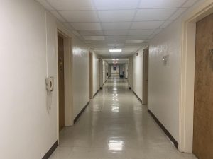 A corridor inside Blue Ridge hall
