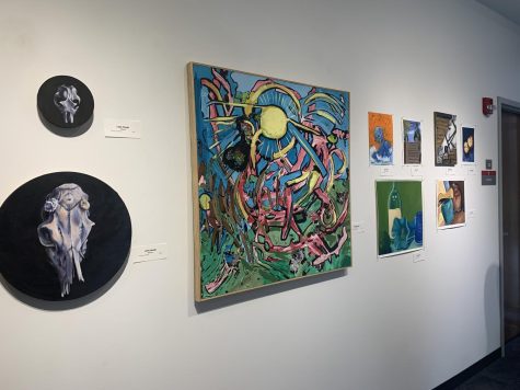 Artworks selected to be in the show were chosen by the Art professors from the Fall and Spring classes. 