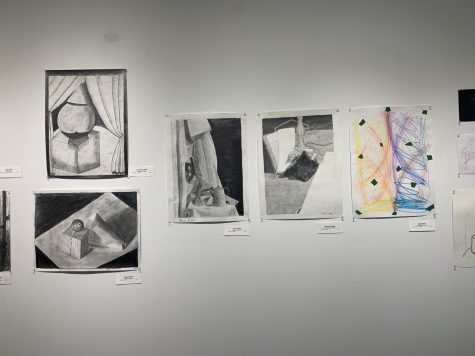 One of the students featured in the gallery who has multiple works on display is Senior Elizabeh Leal-Cruz. 