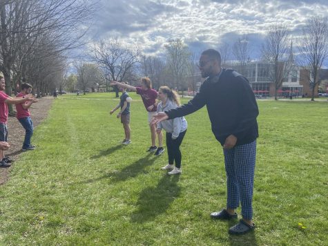 BC students tossing eggs