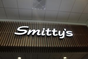 Sign above Smittys, says Smittys