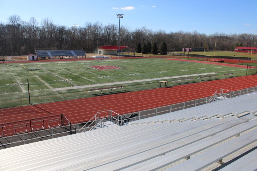 view of Jospon field and newly renovated track