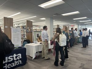 Students had the ability to talk to a wide variety of employers at the Center for Career Development’s Career and Internship Fair.