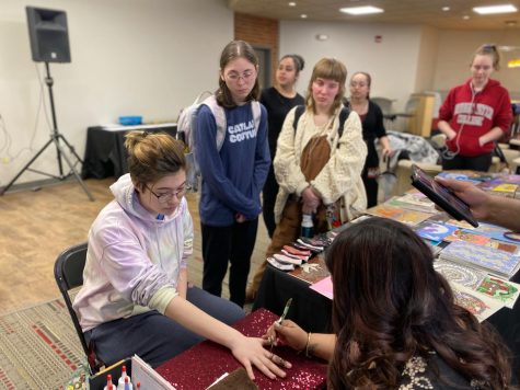 Many students attended this event throughout the day.