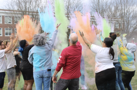 CEAT’s Holi celebration of the Festival of Colors on March 17 brought together many people across campus.