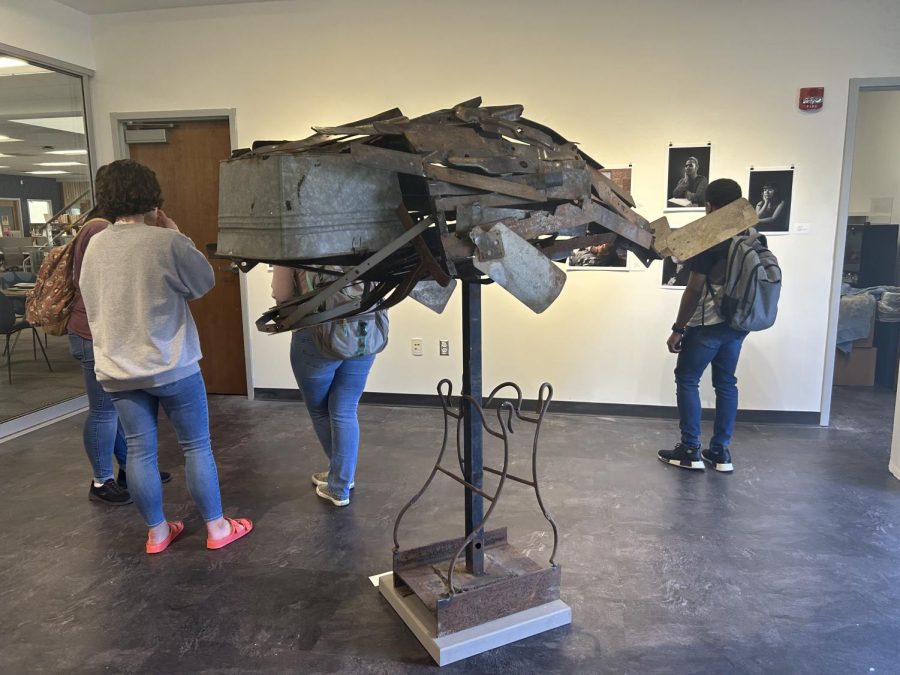 “Whale” by Vivian Ton is one of the pieces displayed in “Student Works 2022-23.” The show is open until April 12.
