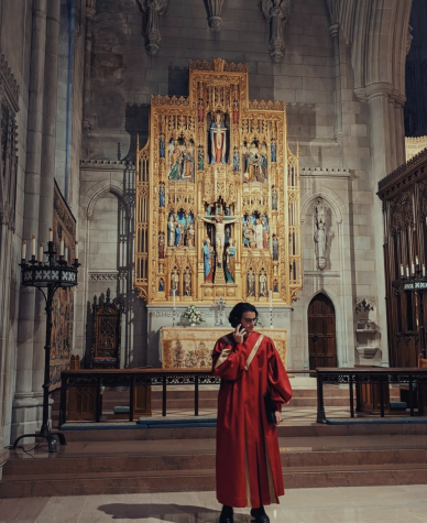 Senior Anton Kopti in the National Cathedral