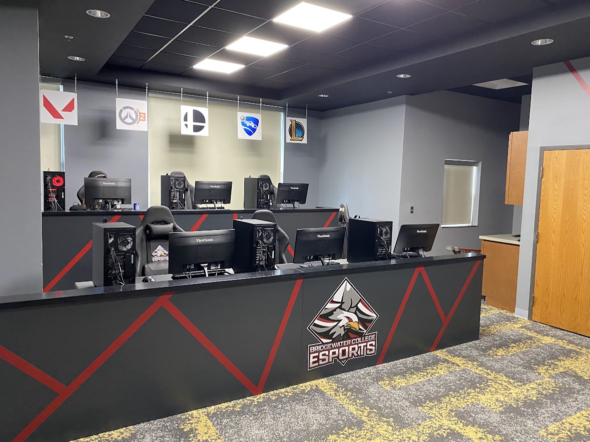 Bridgewater+College+Esports+has+its+competition+space+on+the+third+floor+of+the+Heritage%2FWright+link.+The+practice+space+is+located+next+door+and+is+available+for+all+team+and+club+members.