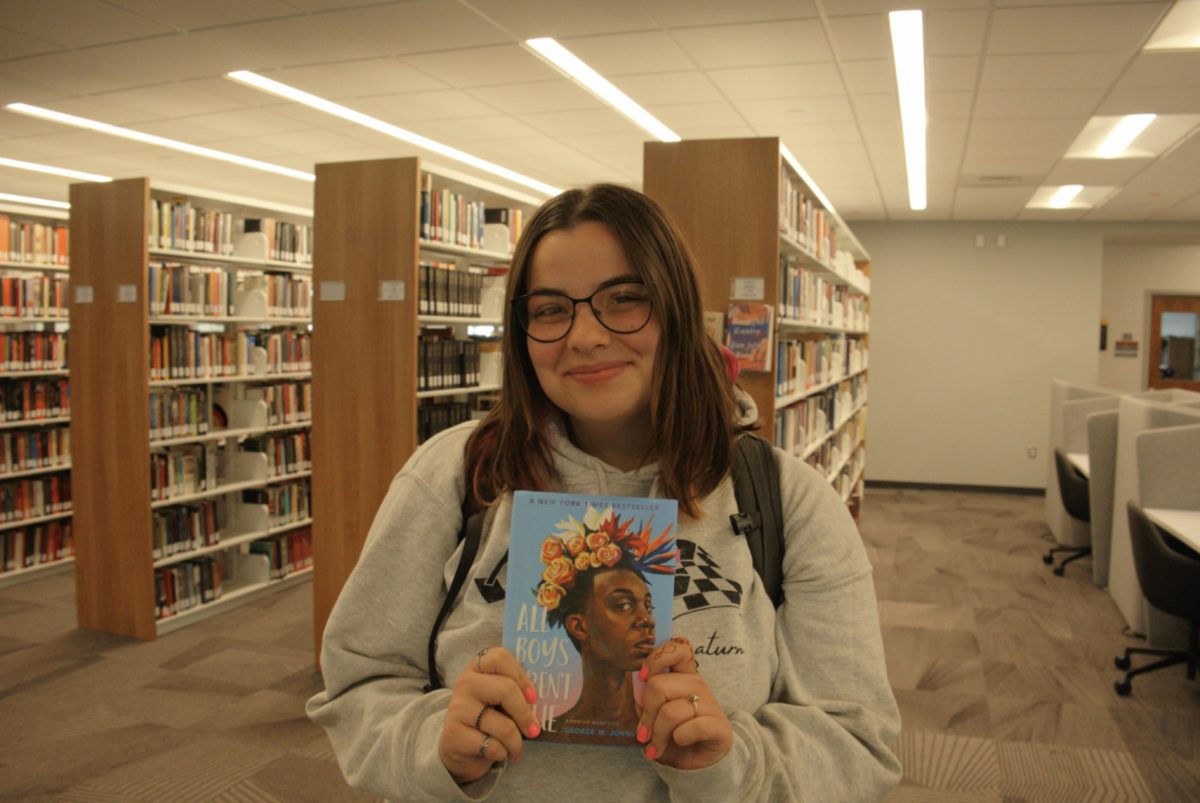 Ally Phalen is a proud member of the book club looking at “All Boys Aren’t Blue.” The books were provided free to those involved with the book club, allowing students easy access to explore diversity, equity, and inclusion.