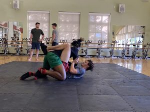 Two BC students duke it out at the Funkhouser Center