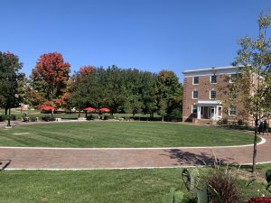 The first semester of the renovated Rebecca Quad and its improvements on campus, showing the middle of the campus’ newest scenery.