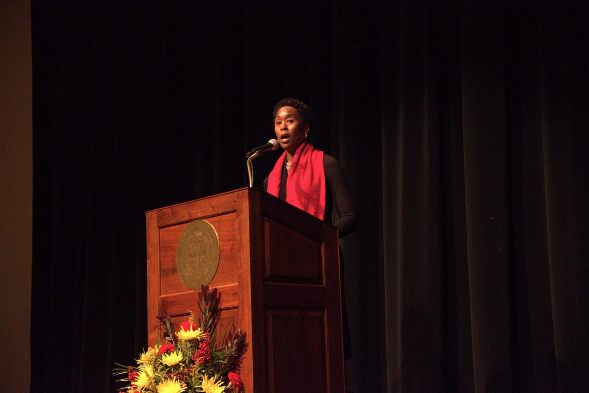Margot Lee Shetterly, author of Hidden Figures appears as a guest at the Endowed Lecture Series on Jan. 17. Shetterly discussed her influence from the real characters in her story and how the story came about.