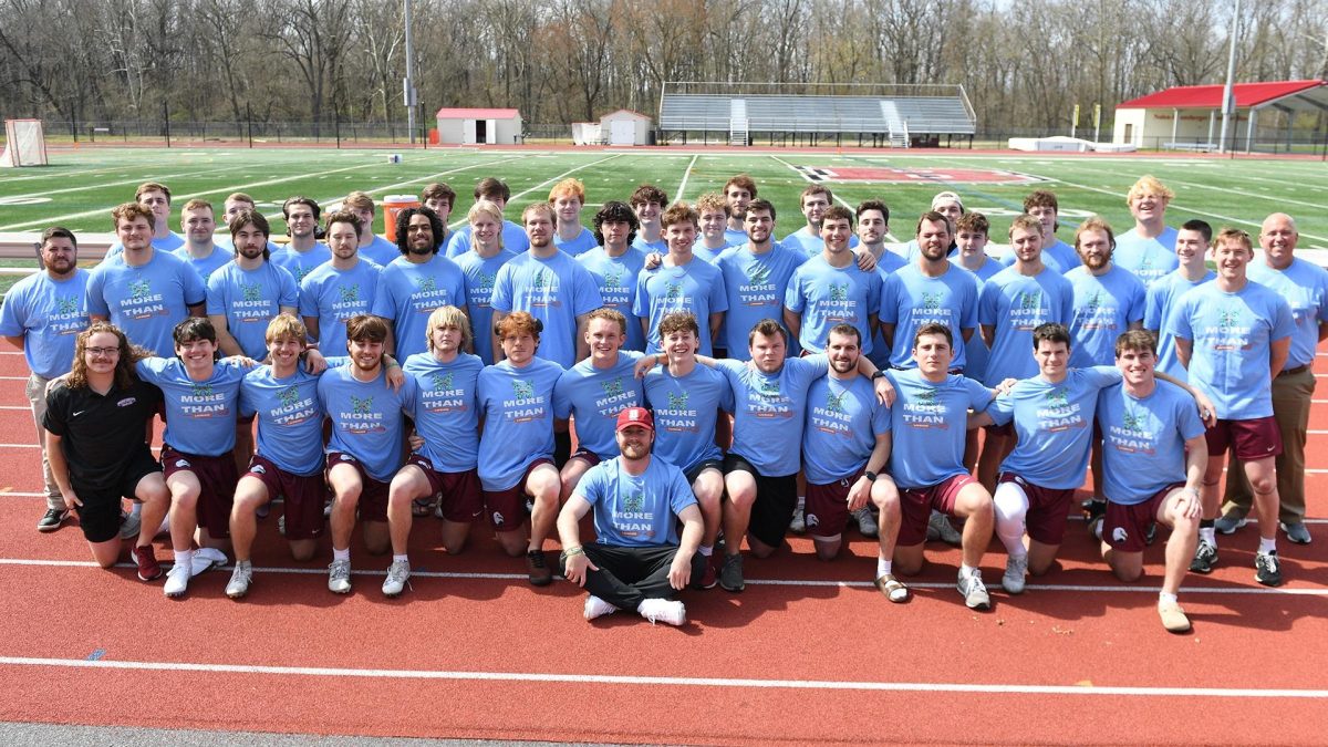The mens lacrosse team dedicates their game on April 2 to Morgans Message. The organization was established to highlight the importance of mental health in athletes. 