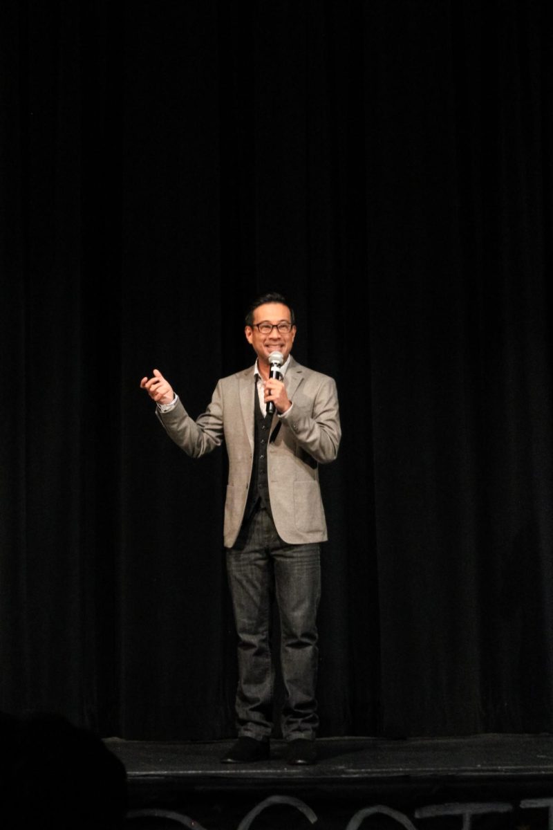 Joseph Tran introduces BC’s Got Talent. Tran is a comedian and musician who announced each performer to the stage. He is located out of Los Angeles. He has a large portfolio of shows at other colleges, conferences and private parties.