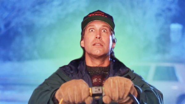 Clark Griswold attempts to light his famous Christmas decorations. Griswold has turned himself into a Christmas legend with his performance in ‘National Lampoon’s Christmas Vacation’.