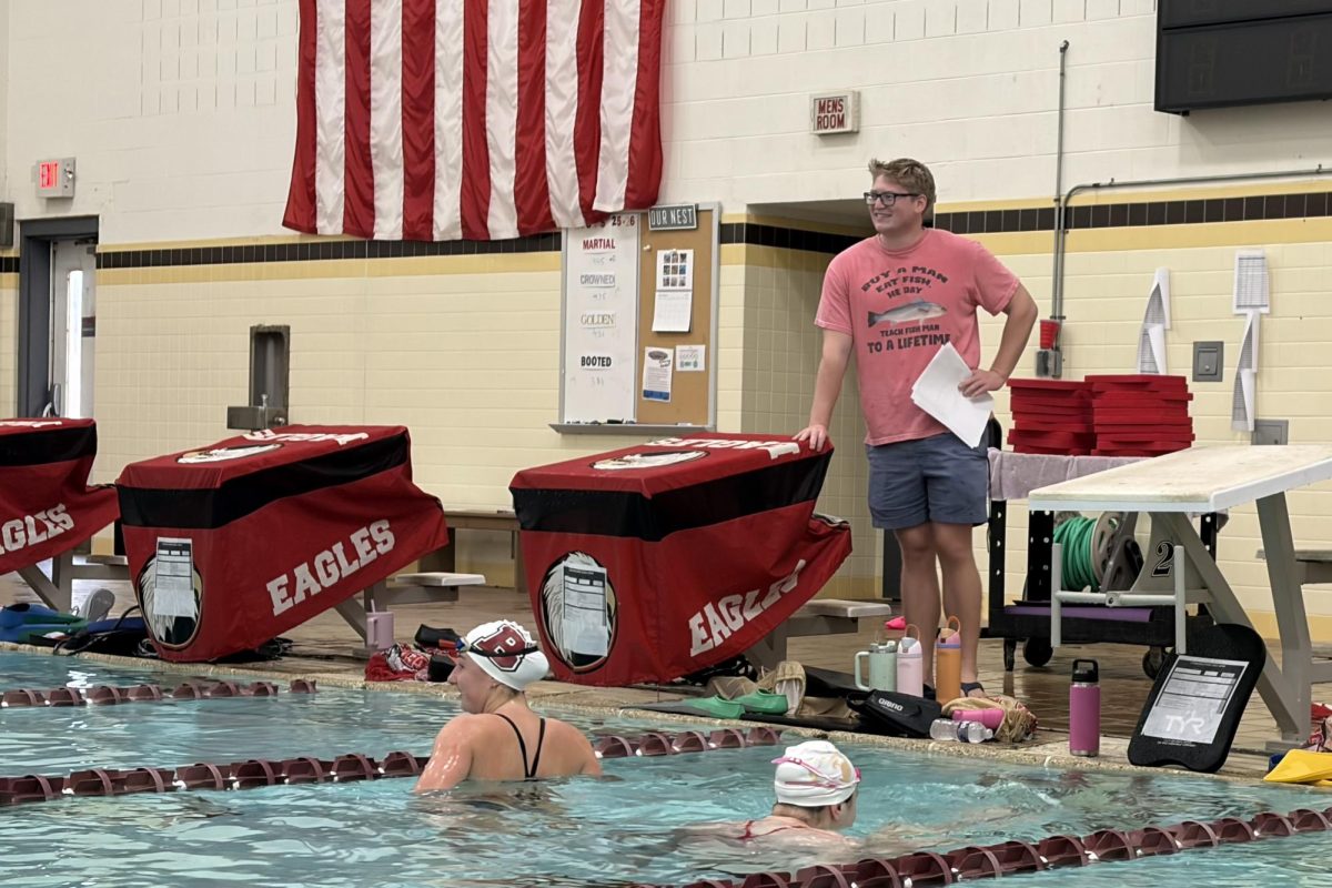 Ethan Coleman leading the afternoon practice fashionably. This gibberish spin-off t-shirt is a staple in his collection due to the number of reactions it receives.