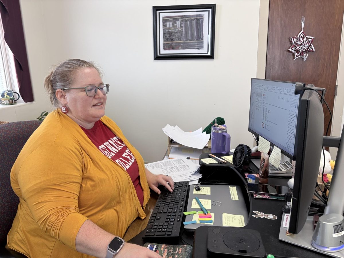 Registrar Sherry Phelps prepares for advising week and registration. With registration for next year's college classes on the horizon, she’s focused on helping students navigate their academic journeys.